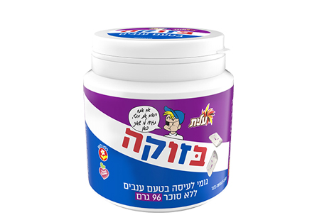 בזוקה בטעם ענבים 96 גרם