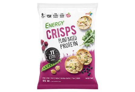 CRISPS פריכיות חלבון קייל חומוס ומלח