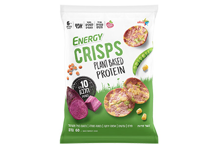 CRISPS פריכיות חלבון בטטה סגולה ובצל