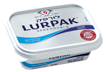 ממרח לורפק עם מלח מופחת שומן