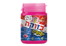  תמונה בזוקה פופים - גומי לעיסה ללא סוכר בטעם בזוקה תות