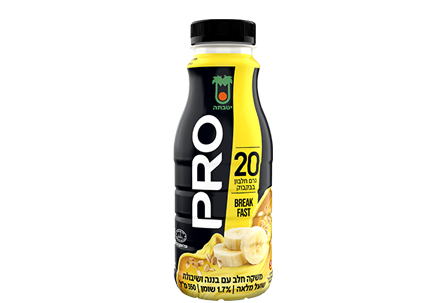 משקה חלב עם בננה ושיבולת שועל מלאה