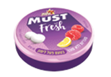  תמונה MUST Fresh - סוכריות ללא סוכר בטעם פטל לימון