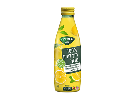 מיץ לימון 100% טבעי 250 מ