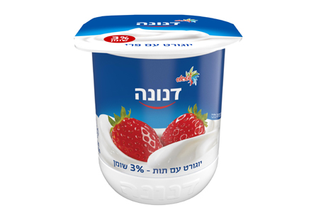 יוגורט עם תות 3% שומן 150 גרם