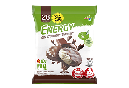 פריכיות אורז מלא מצופות שוקולד חלב