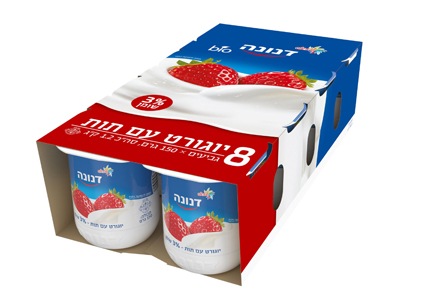 שמיניית יוגורט עם תות 3% שומן 150 גרם