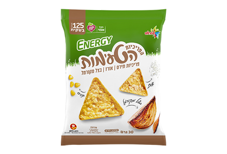 פריכיות תירס ואורז בתיבול בטעם בצל מקורמל