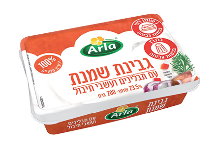 ארלה גבינת שמנת עם תבלינים ועשבי תיבול