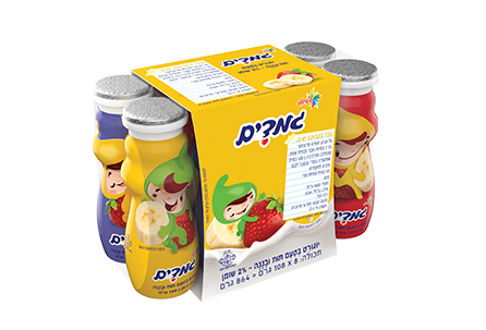 יוגורט בטעם תות ובננה