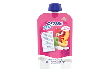 גבינה לבנה עם מחית פירות