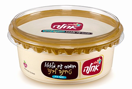 חומוס עם מלאאא טחינה לבנה