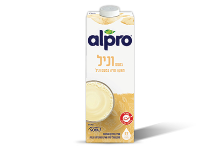 משקה אלפרו סויה בטעם וניל 1ל