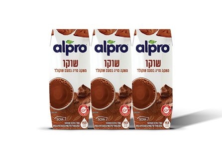 אלפרו משקה סויה שוקו 3*250מל