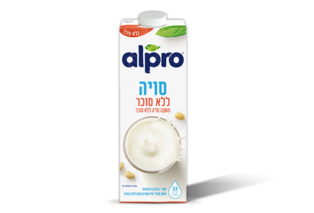 משקה אלפרו סויה ללא סוכר 1ל