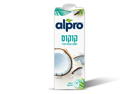 משקה אלפרו קוקוס ושקדים 1ל