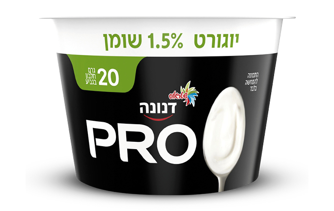 דנונה PRO יוגורט 20 גר׳ חלבון 1.5% שומן