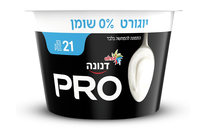דנונה PRO יוגורט 21 גר׳ חלבון 0% שומן