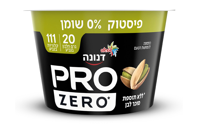 דנונה PRO יוגורט בטעם פיסטוק ללא סוכר 20 גר׳ חלבון 0% שומן