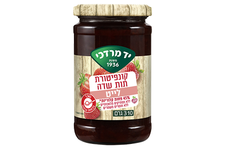 קונפיטורת תות שדה לייט 310 גרם
